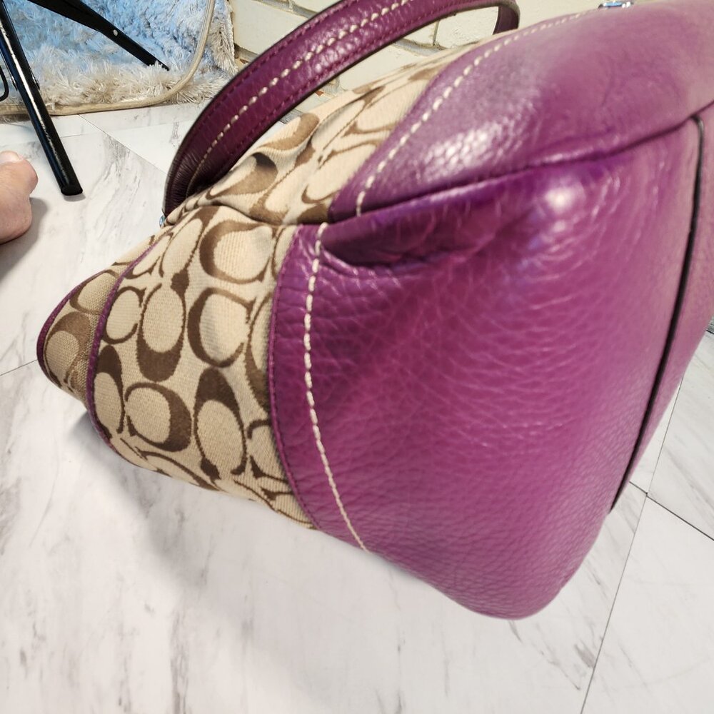 Euc Vintage Coach Park Signature Carrie Tote Bag Purse/Wallet - Picture 11 of 15